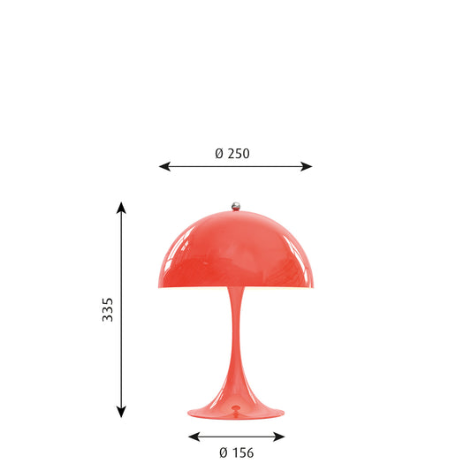 Louis Poulsen パンテラ 250 テーブルランプ (コーラル)【即納】