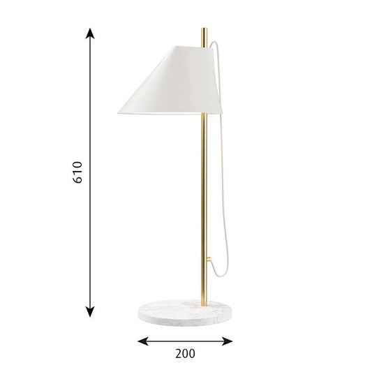 Louis Poulsen Yuh テーブル (真鍮 ホワイト)【お取り寄せ商品】