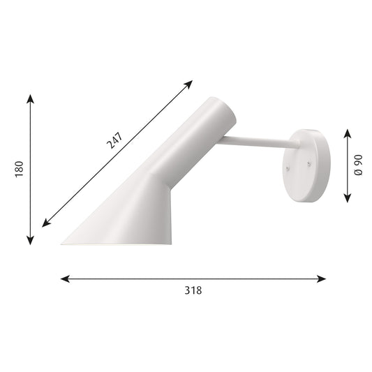 Louis Poulsen AJ ウォール (ホワイト)【お取り寄せ商品】