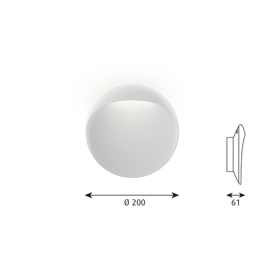Louis Poulsen フリントウォール φ200 (ホワイト)【お取り寄せ商品】
