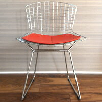 【国内在庫】Harry Bertoia / ハリー・ベルトイア Bertoia Chair ベルトイアチェア 座面:革Cグレード(赤)