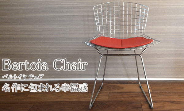 【国内在庫】Harry Bertoia / ハリー・ベルトイア Bertoia Chair ベルトイアチェア 座面:革Cグレード(C89001 ブラック)