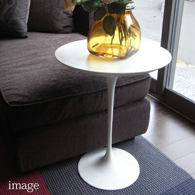 <イタリアオーダー> Eero Saarinen / エーロ・サーリネン サイドテーブル 木製ラミネート(ホワイト)