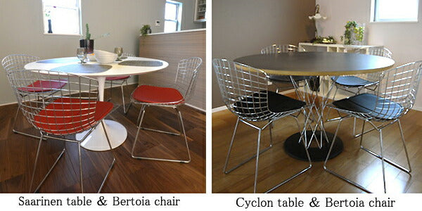 【国内在庫】Harry Bertoia / ハリー・ベルトイア Bertoia Chair ベルトイアチェア 座面:革Cグレード(赤)