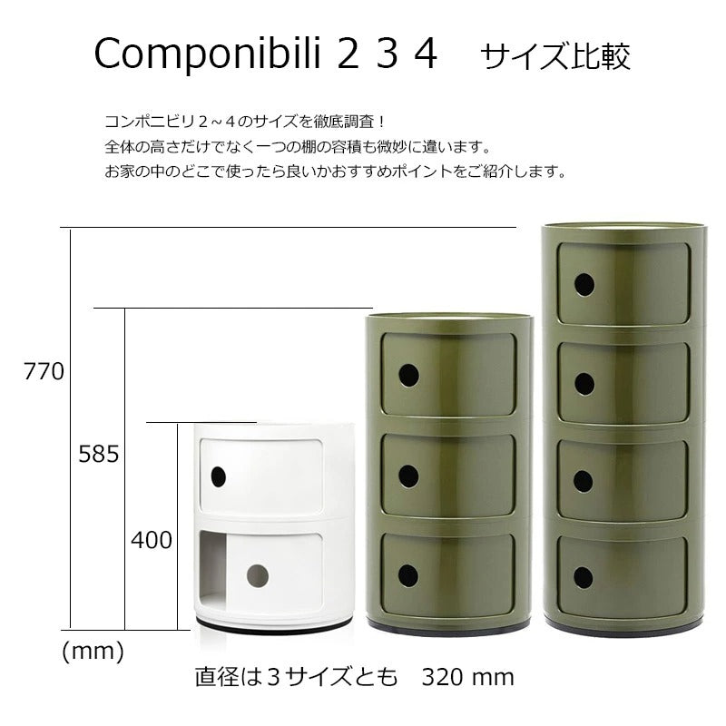 正規代理店 Kartell カルテル Componibili2 コンポニビリ2 コンポニビリ K4966 / K4986