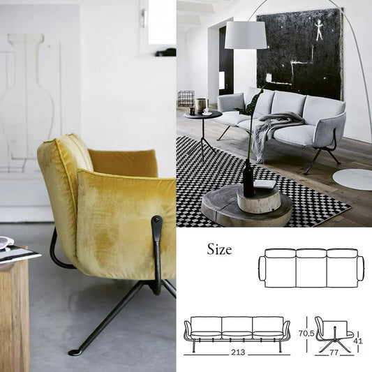 MAGIS マジス Officina sofa 3seater オフィチーナソファ 3シーター ファブリック2 SD2256 SD2257