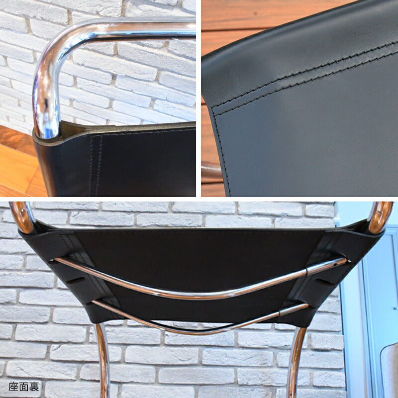 <イタリアオーダー> Ludwig Mies van der Rohe / ミース・ファンデルローエ MR10チェア アーム付