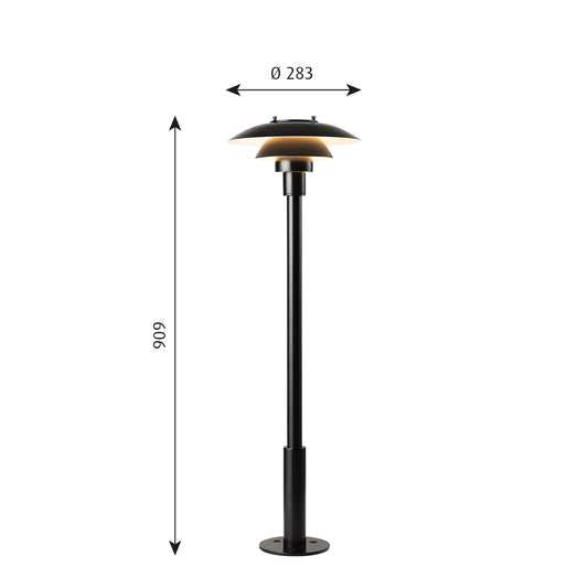 Louis Poulsen ルイスポールセン PH 3-2 1/2 ボラード(埋め込み用支柱付き) PH 3-2 1/2 Bollard 屋外用【お取り寄せ商品】