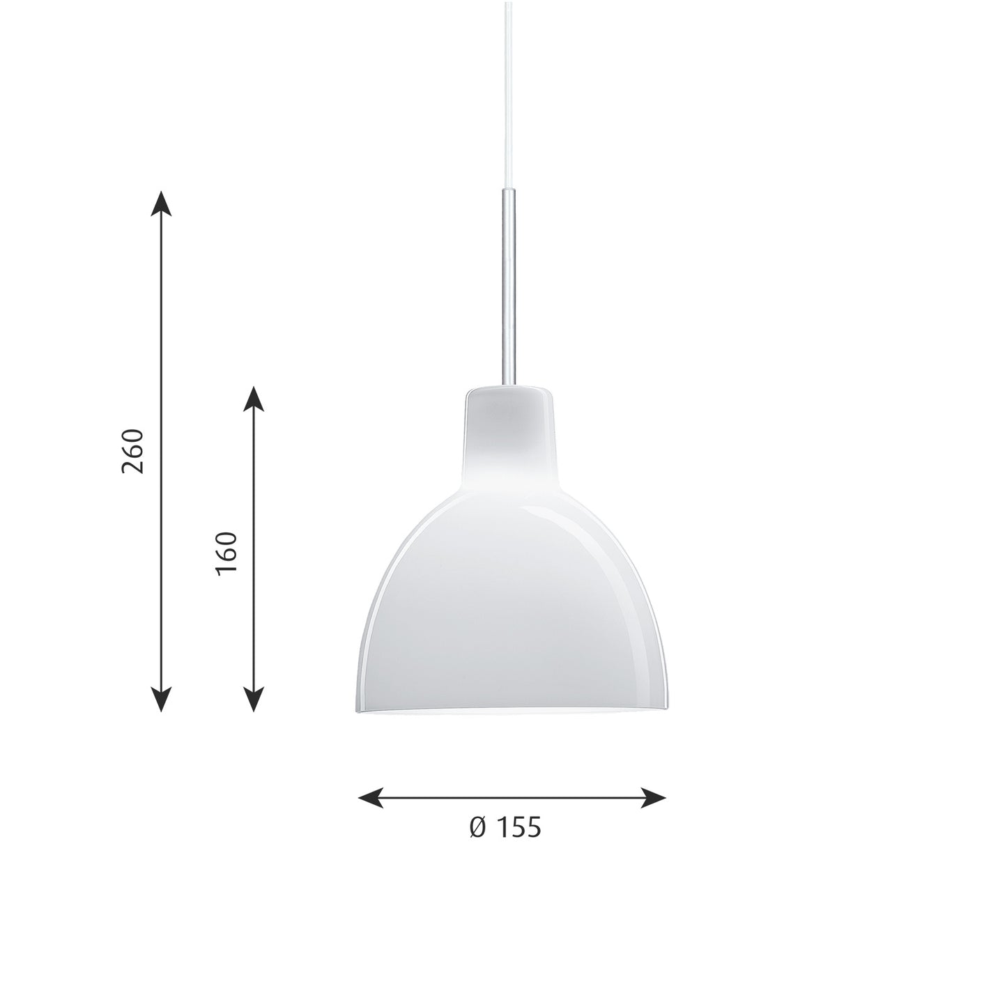 Louis Poulsen トルボー 155/220 グラスペンダント【お取り寄せ商品】