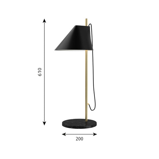 Louis Poulsen Yuh テーブル(真鍮 ブラック)【お取り寄せ商品】