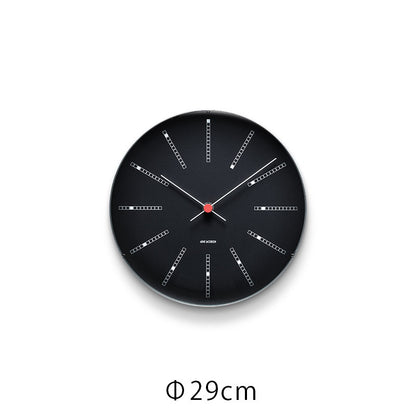ARNE JACOBSEN WallClock Bankers BLACK ウォールクロック バンカーズ ブラック 掛け時計