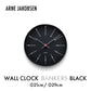 ARNE JACOBSEN WallClock Bankers BLACK ウォールクロック バンカーズ ブラック 掛け時計