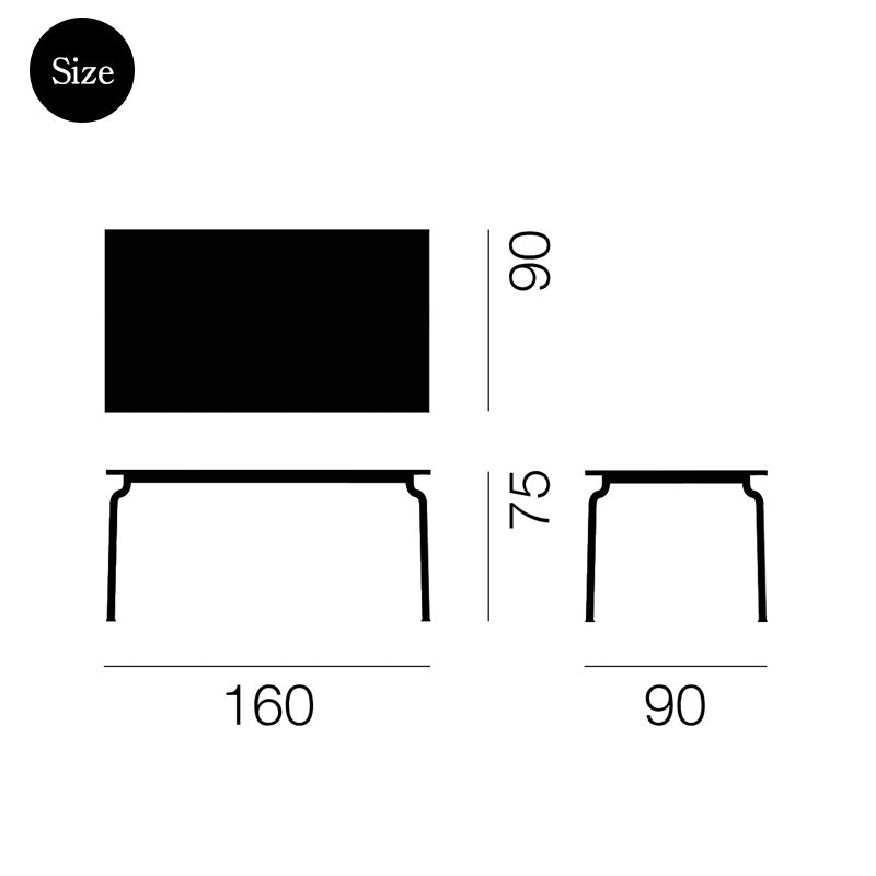 MAGIS マジス SOUTH TABLE サウス テーブル W160×D90×H75cm（鋼板天板) アウトドアファニチャー【イタリア取寄せ】