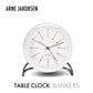ARNE JACOBSEN TableClock BANKERS WHITE テーブルクロック バンカー ホワイト 目覚まし時計 置時計