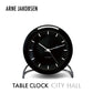 ARNE JACOBSEN TableClock CITY HALL BLACK テーブルクロック シティーホール ブラック 目覚まし時計 置時計