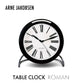 ARNE JACOBSEN TableClock ROMAN BLACK テーブルクロック ローマン ブラック 目覚まし時計 置時計