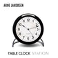 ARNE JACOBSEN TableClock STATION BLACK テーブルクロック ステーション ブラック 目覚まし時計 置時計
