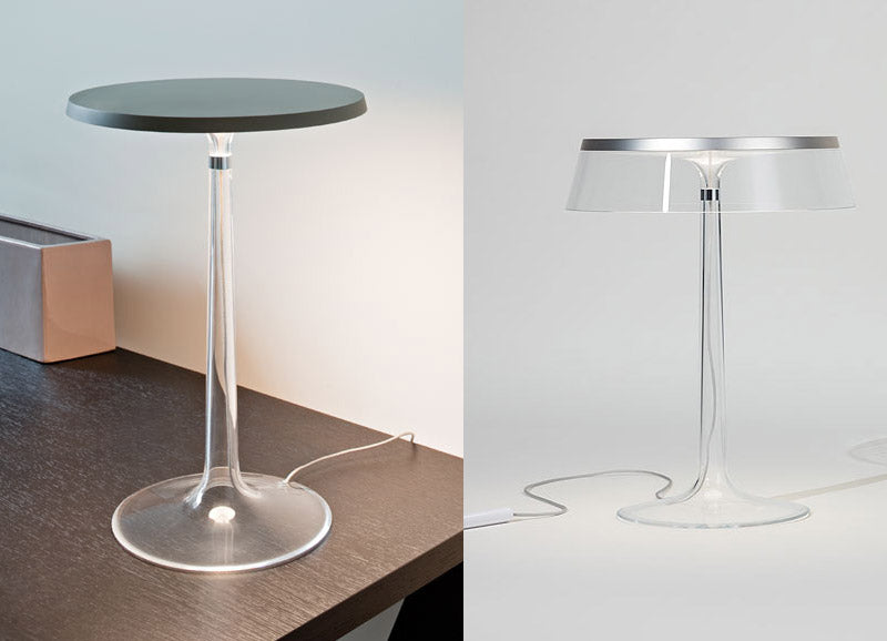 FLOS フロス  テーブルランプ Bon Jour （ボンジュール） 本体：ホワイト・クローム・マットクローム/シェード：クリア・イエロー 即納色あり テーブルランプ コードレス 充電式 ポータブル  FLOS 正規品