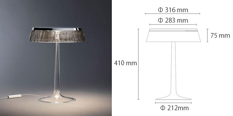 FLOS フロス  テーブルランプ Bon Jour （ボンジュール） 本体：ホワイト・クローム・マットクローム/シェード：クリア・イエロー 即納色あり テーブルランプ コードレス 充電式 ポータブル  FLOS 正規品