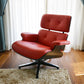 【展示品 クーポンで85%OFF】 イームズラウンジチェア オットマン付き Aグレード革 カラー 62364 レッド Charles Eames