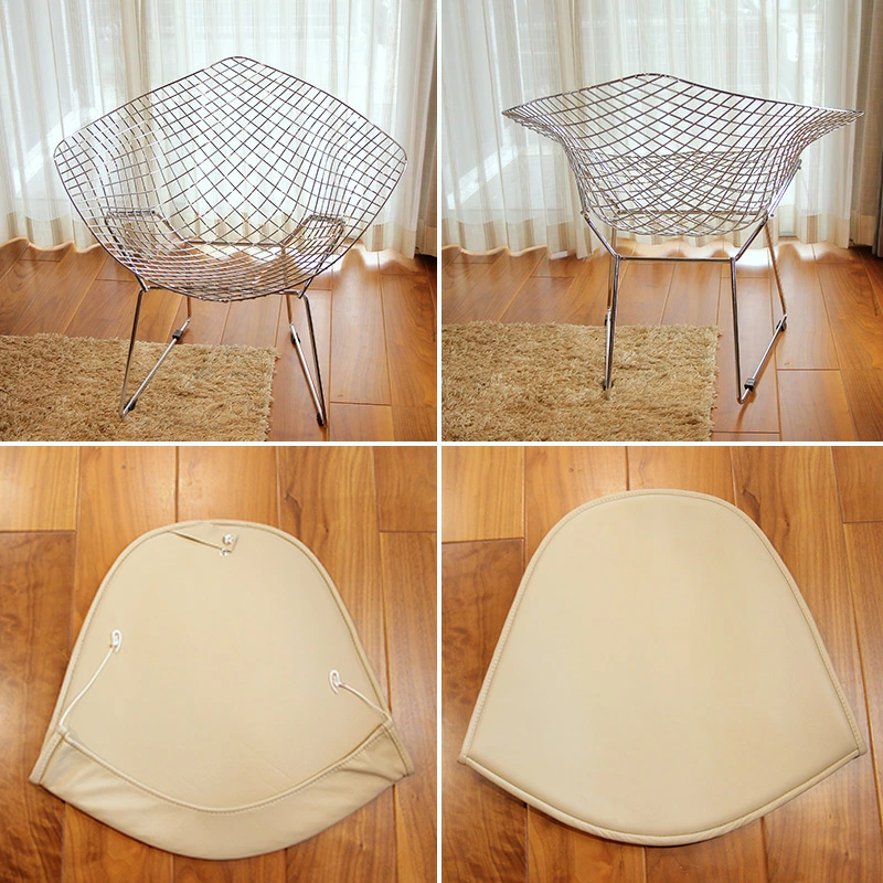 ハリー・ベルトイア ダイヤモンドチェア 選べるシート革ランク 本革 Harry Bertoia Diamond Chair