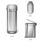 Simplehuman シンプルヒューマン スリム ステップダストボックス 45L CW2044 ステンレス スリムステップカン