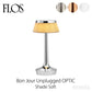 FLOS フロス  テーブルランプ Bon Jour Unplugged OPTIC （ボンジュールアンプラグドオプティック） シェード：Soft テーブルランプ ポータブル FLOS正規品