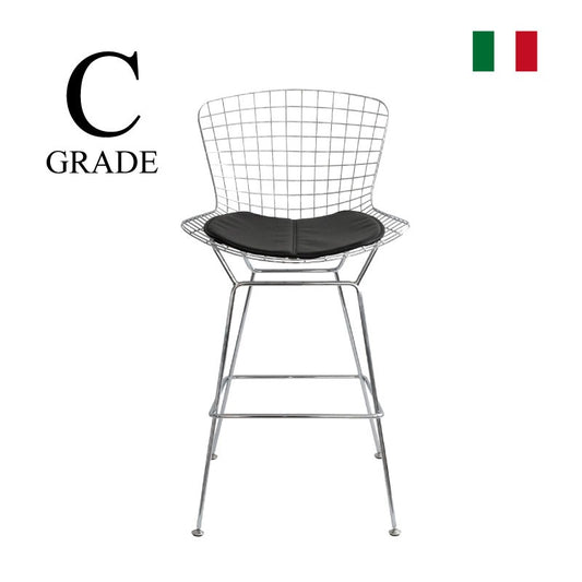 Harry Bertoia / ハリー・ベルトイア Bertoia Chair ベルトイアチェア 座面：革Cグレード 9024ブラック 8/20(水)以降のお届け