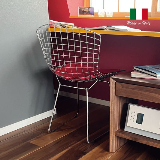 ＜イタリアオーダー＞ Harry Bertoia / ハリー・ベルトイア Bertoia High Chair ベルトイアハイチェア (座面：革Cグレード)