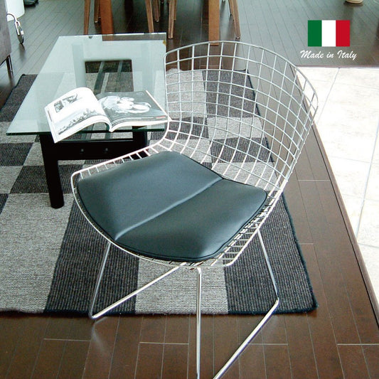 ＜イタリアオーダー＞ Harry Bertoia / ハリー・ベルトイア Bertoia High Chair ベルトイアハイチェア (座面：革Cグレード) 8/20(水)以降のお届け