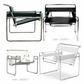 イタリア直輸入 マルセル・ブロイヤー  ワシリーチェア CUOIO革 Marcel Breuer Wassily Chair
