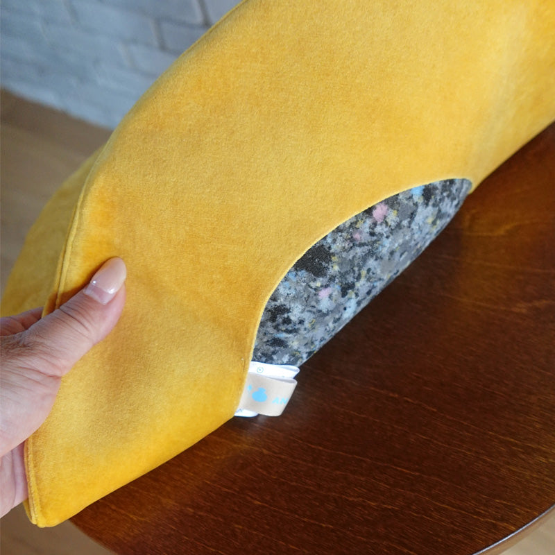 mmis フランス製生地の チェアクッション シートクッション ラウンド型 φ35 casamans生地使用 選べるカラー 日本製のコピー