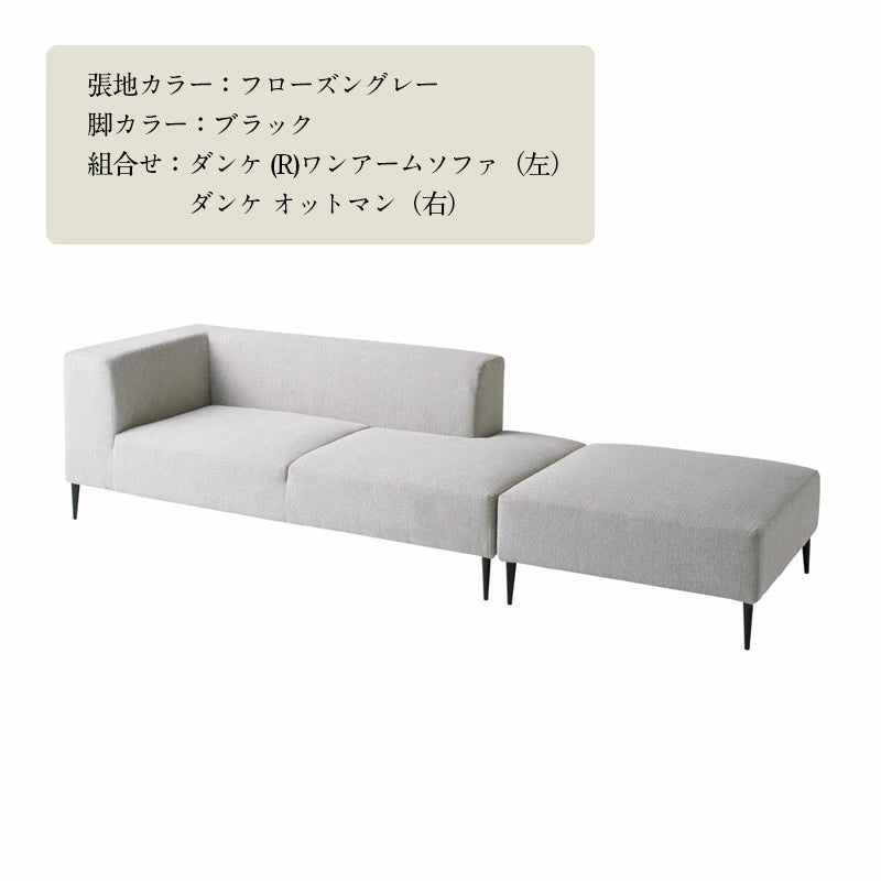 FIS DANKE ダンケ (L/R)ワンアームソファ FUJIEI フジエイ 開梱設置付き【お取り寄せ商品】