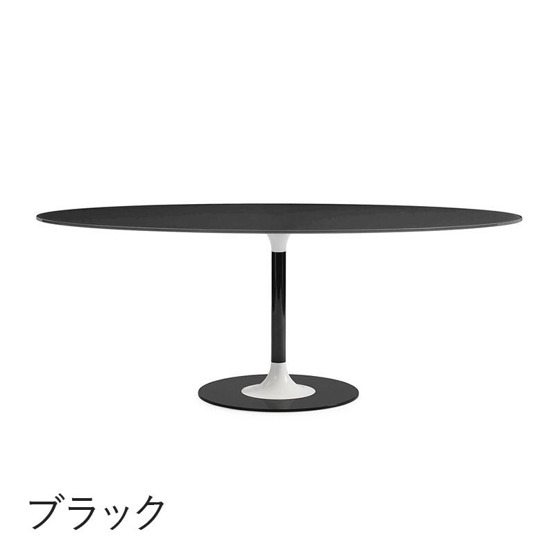 正規代理店 Kartell カルテル ダイニングテーブル Thierry XXL Oval ティエリー XXL オーバル K4046 ガラストップ ソファテーブル