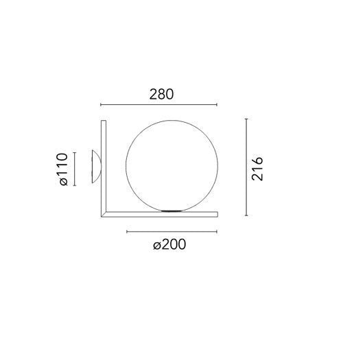 FLOS （フロス） アウトドアライト ブラケット IC OUT WALL 1（Φ20cm）（アイシーライツ） ウォールランプ ウォールライト マイケル・アナスタシアデス FLOS正規品 受注生産品 電気工事必要