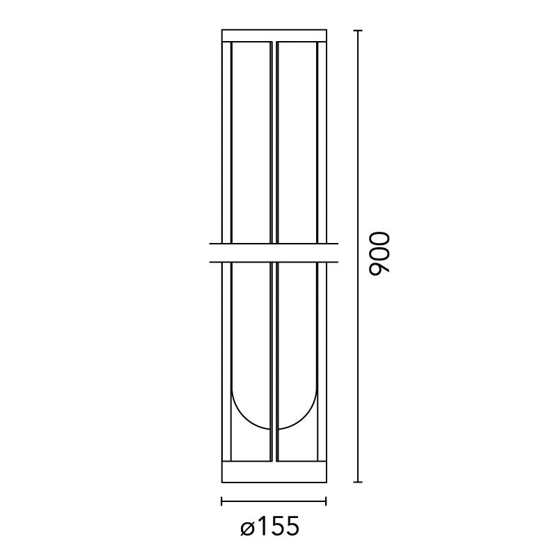 FLOS （フロス）アウトドアライト IN VITRO BOLLARDBOLLARD 3（イン ヴィトロ ボラード）H900mm 専用埋込パイプ付属 屋外用 受注生産品 電気工事必要 フィリップ・スタルク Philippe Starck FLOS正規品