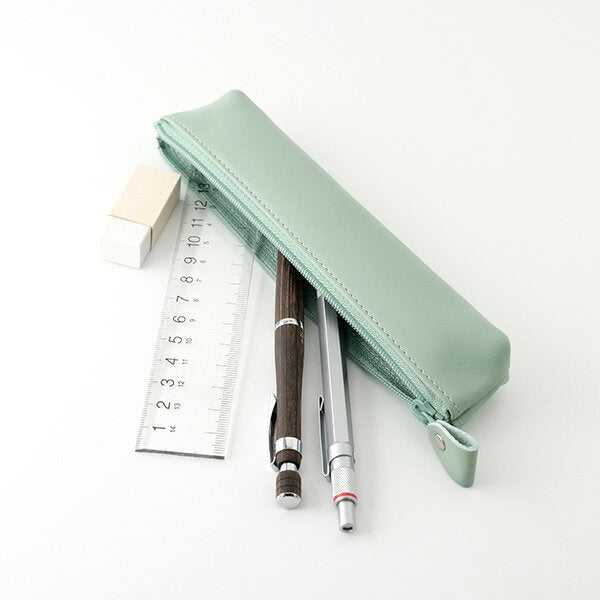 【展示品 30％OFF】 スリップオン ノワール プチペンケース キャメル NSL-1204 本革