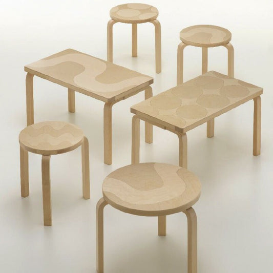 10/15発売 artek+marimekko BENCH 153B Seireeni Kivet アルヴァ・アアルト Alvar Aalto マイヤ・イソラ Maija Isola