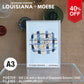 LOUISIANA Still-life with a Bunch of Grapes and Scissors / MOEBE ピカソ ポスター フレーム セットA3