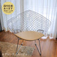 ハリー・ベルトイア ダイヤモンドチェア 選べるシート革ランク 本革 Harry Bertoia Diamond Chair