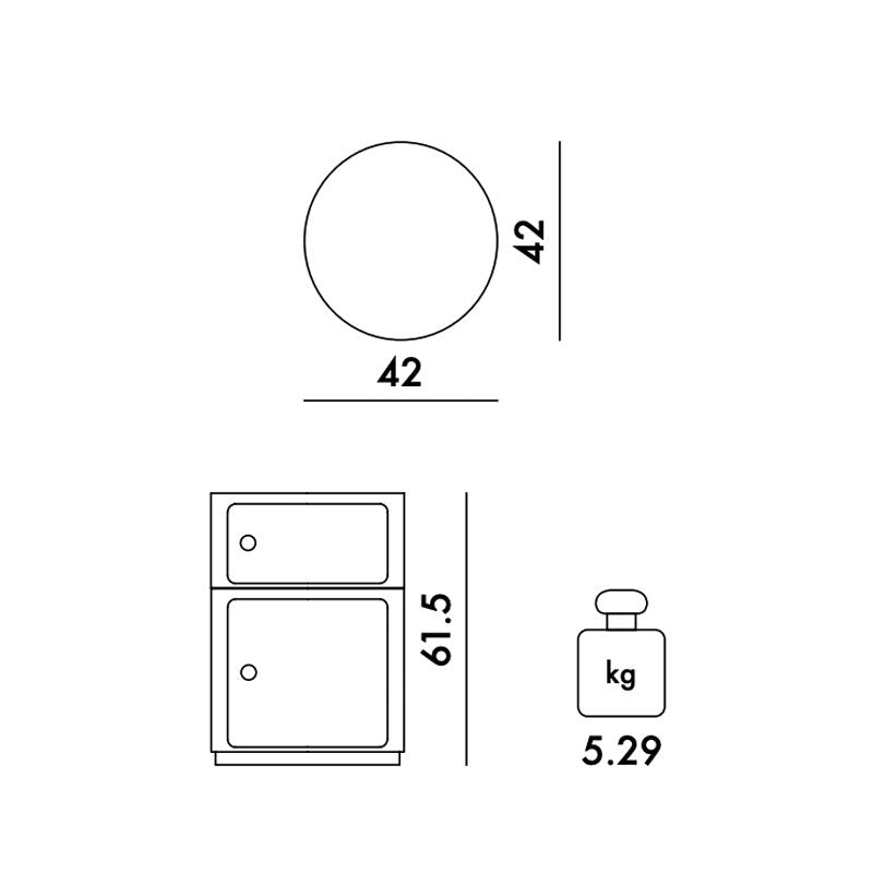 正規代理店 Kartell カルテル 収納家具 2段 Componibili New BIG コンポニビリニュービッグ K4922 お取り寄せ商品