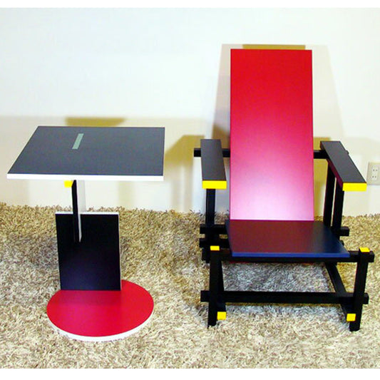 ＜イタリアオーダー＞ Gerrit Thomas Rietveld / ヘーリット・トーマス・リートフェルト Red & Blue Chair レッド＆ブルーチェア