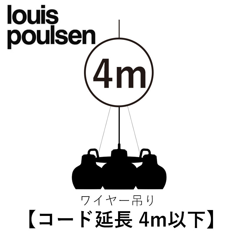 Louis Poulsen【ワイヤー吊り】 【コード延長全長4ｍ以下】