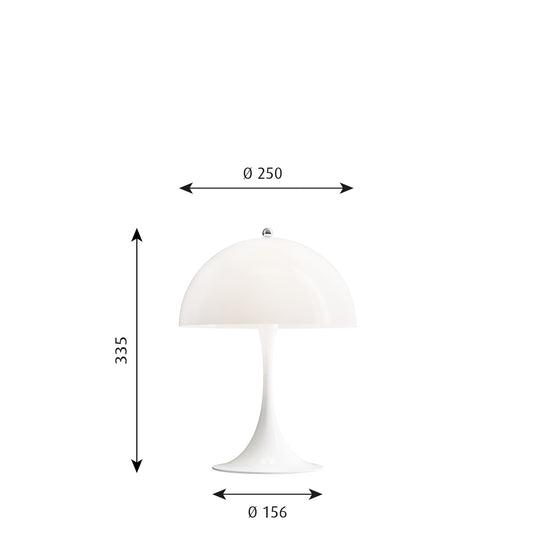 Louis Poulsen パンテラ250 テーブルランプ (オパール・ホワイト)
