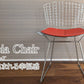 【国内在庫】Harry Bertoia / ハリー・ベルトイア Bertoia Chair ベルトイアチェア 座面：革Cグレード(C89001 ブラック)