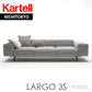 正規代理店 Kartell カルテル Largo 3S ラルゴ K7160 3シーター ソファ