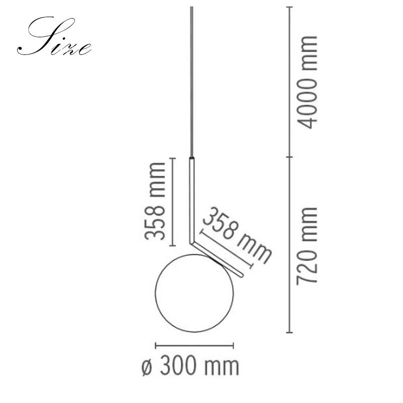 FLOS フロス IC Lights S2  Φ30cm Black (ダクトレール用 全長900mm)