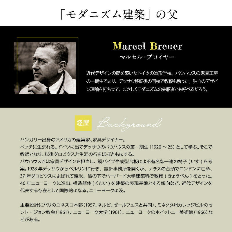 【国内在庫】Marcel Breuer / マルセル・ブロイヤー チェスカチェア（アームなし）【２脚セット】